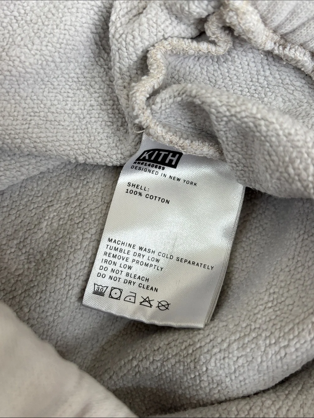 Kith Cotton Loungewear Casual Joggers Off-White Men’s L